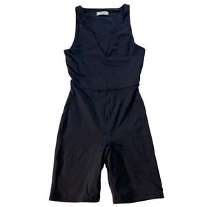 Aritzia Babaton Contour Jumpsuit Romper Bodysuit Womens Small Yoga Square Neck